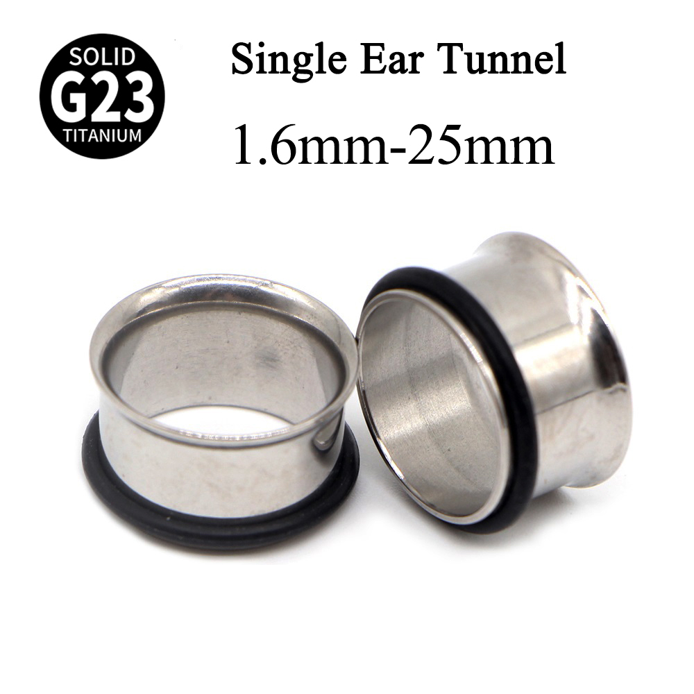 Body Jewelry Ear Gauges - 1 para G23 tytanowe pojedyncze rozszerzane