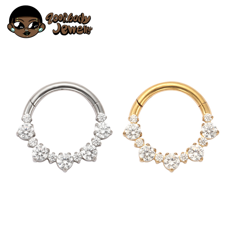 Zoor Body Jewelry - Klips do piercingu nosa Daith z