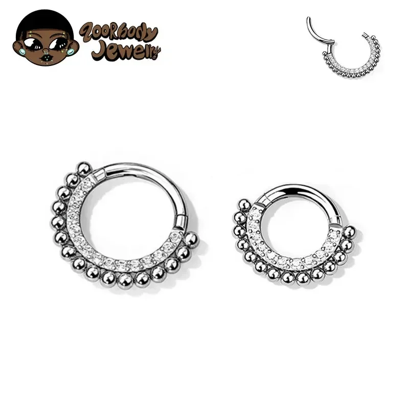 Zoor Body Jewelry - Kolczyk do daith z tytanu ASTM