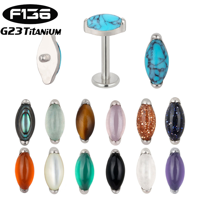 Zoor Body Jewelry - 1PC G23 Tytanowy kolczyk do ucha
