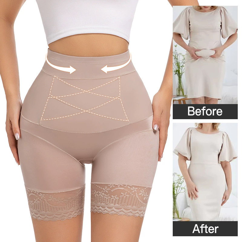 Body Jewelry Underwear - Koronkowe szorty modelujące dla kobiet z