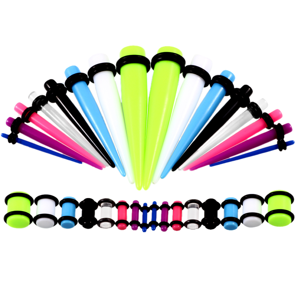 36 sztuk/partia akrylowy miern – Body Jewelry Ear Gauges recenzja i cena