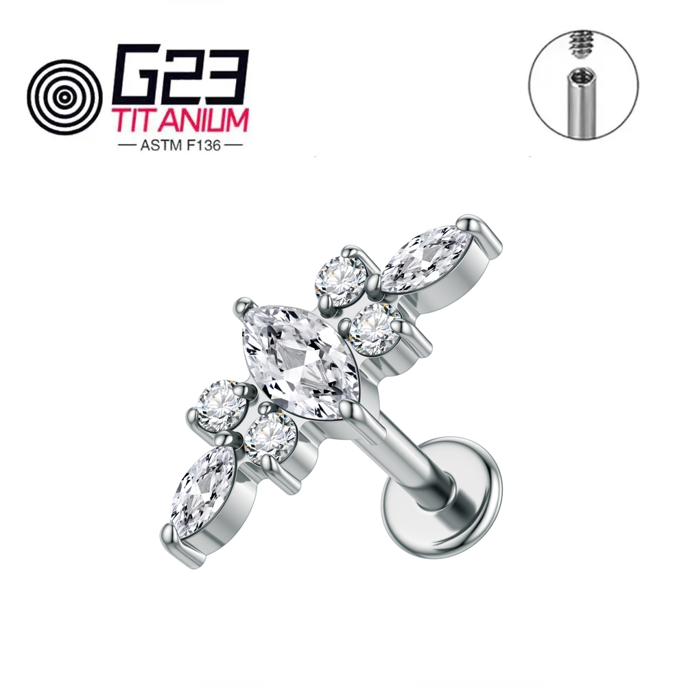Kolczyk labret z tytanu ASTM F – Zoor Body Jewelry recenzja i cena