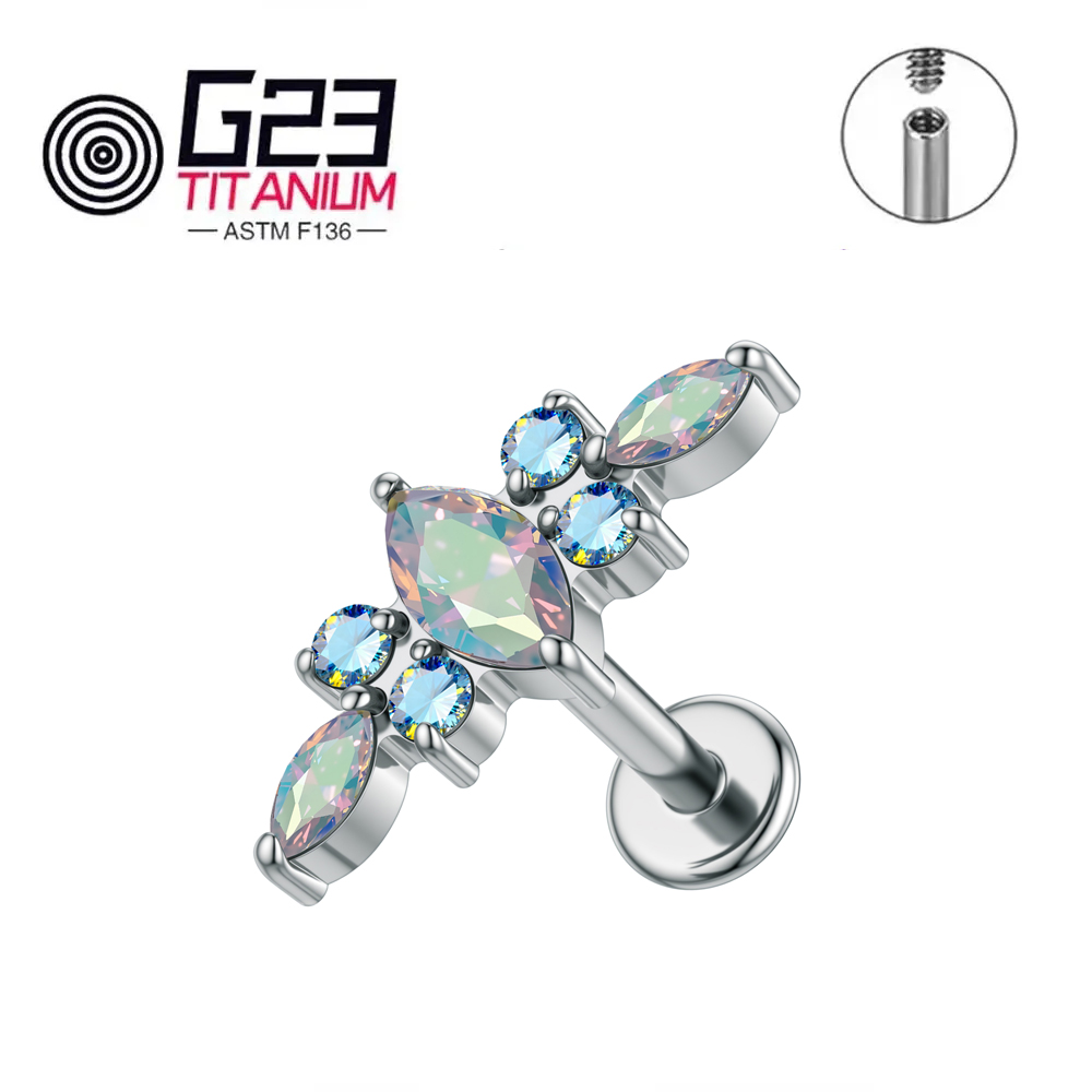 Kolczyk labret z tytanu ASTM F – Zoor Body Jewelry recenzja i cena