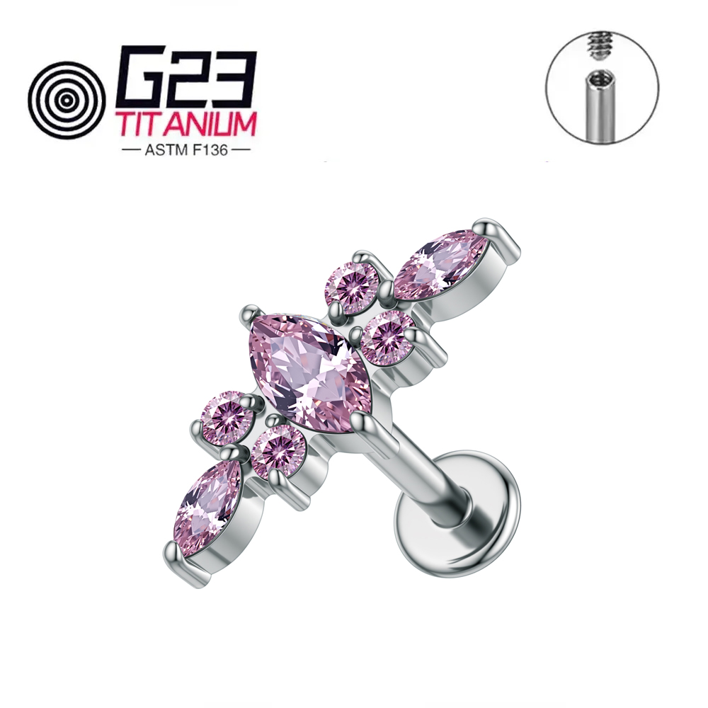 Kolczyk labret z tytanu ASTM F – Zoor Body Jewelry recenzja i cena