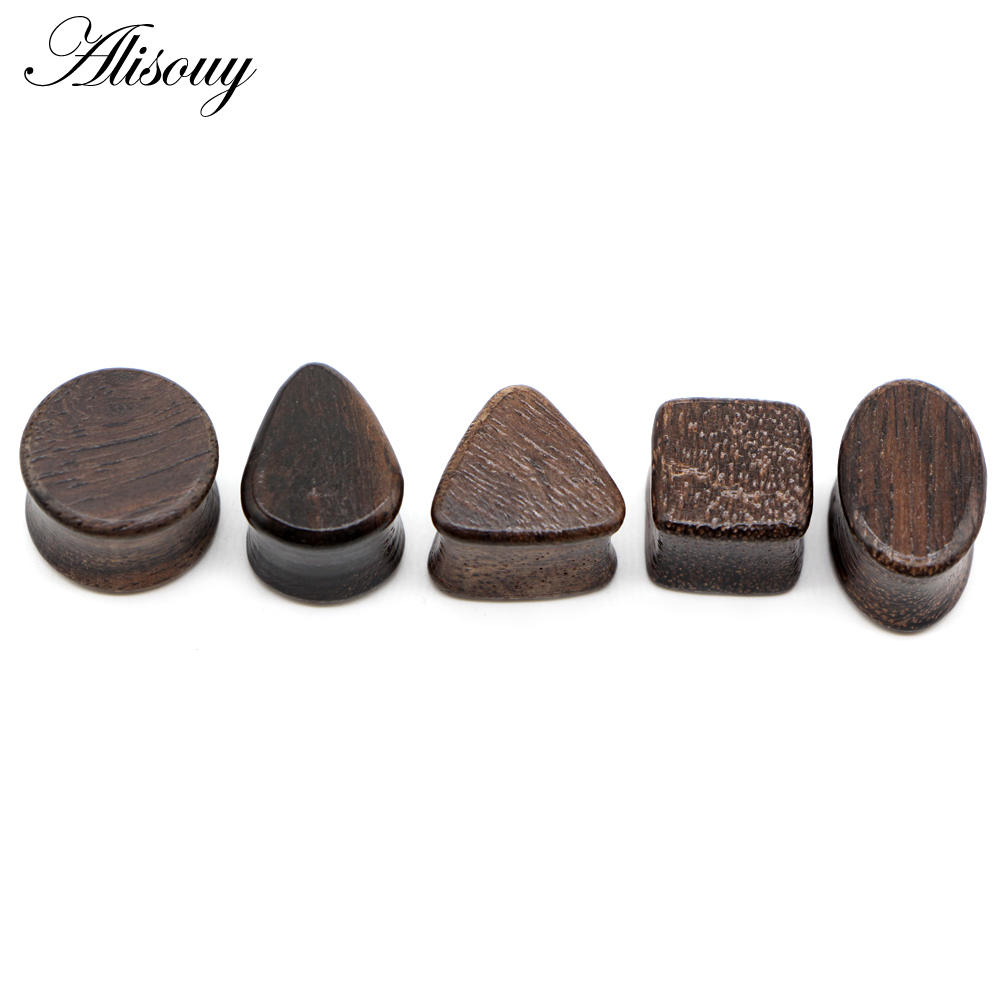 Alisouy 2 sztuk Punk natura dr – Body Jewelry Ear Gauges recenzja i cena