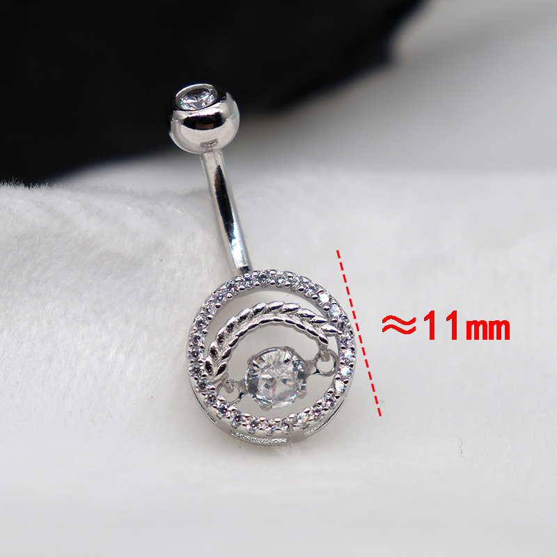 Przekłuwanie pępka Srebro prób – Body Jewelry Good Quality recenzja i cena