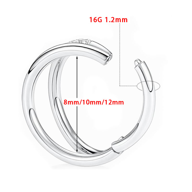 ASTM F136 Titanium 16G Moon No – Zoor Body Jewelry recenzja i cena