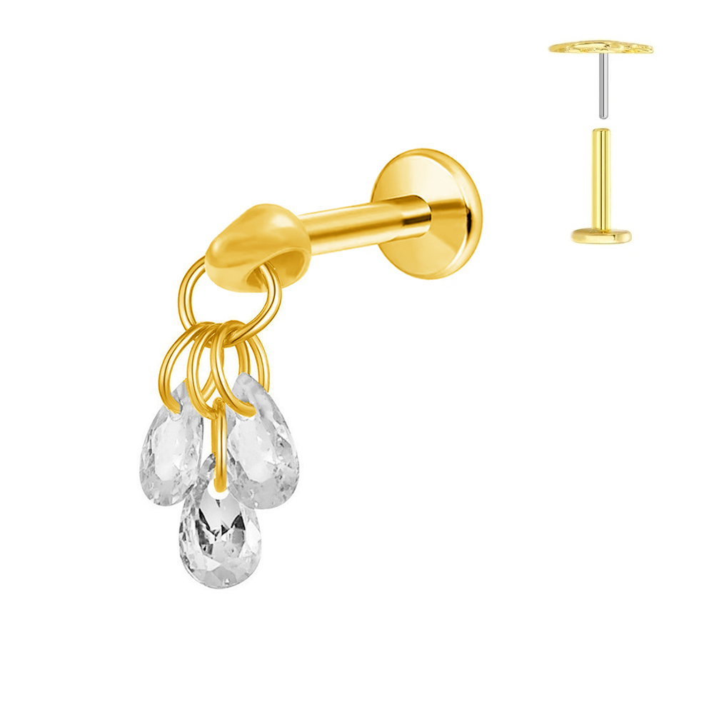 Kolczyk do chrząstki, labret,  – Zoor Body Jewelry recenzja i cena