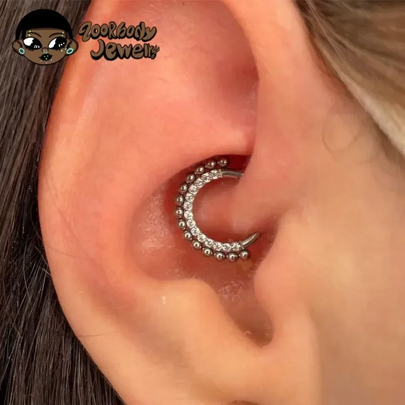 Kolczyk do daith z tytanu ASTM – Zoor Body Jewelry recenzja i cena