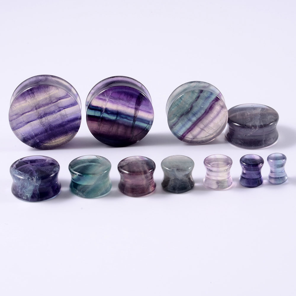 2 SZTUK Kamień naturalny Podwó – Body Jewelry Ear Gauges recenzja i cena