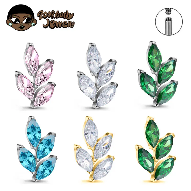 G23 Titanium Gem CZ Ear Conch  – Zoor Body Jewelry recenzja i cena
