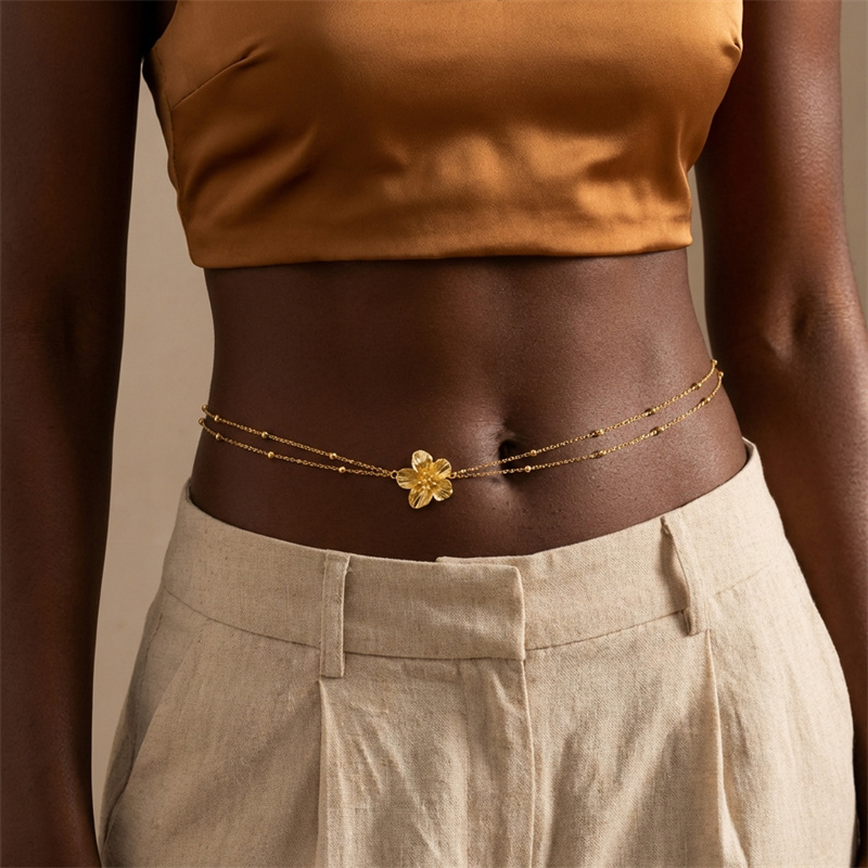 Proste dwuwarstwowe łańcuszki  – Body Jewelry By The Chain Gang recenzja i cena