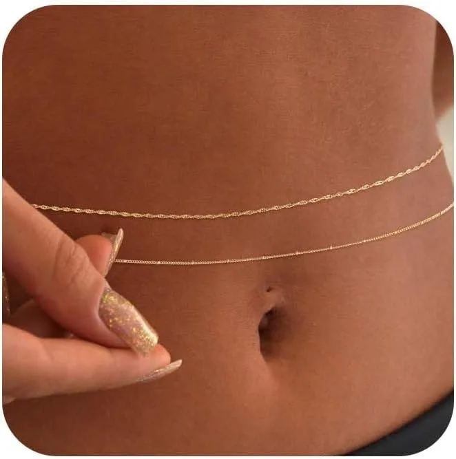 Pozłacane 14-karatowym złotem, – Body Jewelry By The Chain Gang recenzja i cena