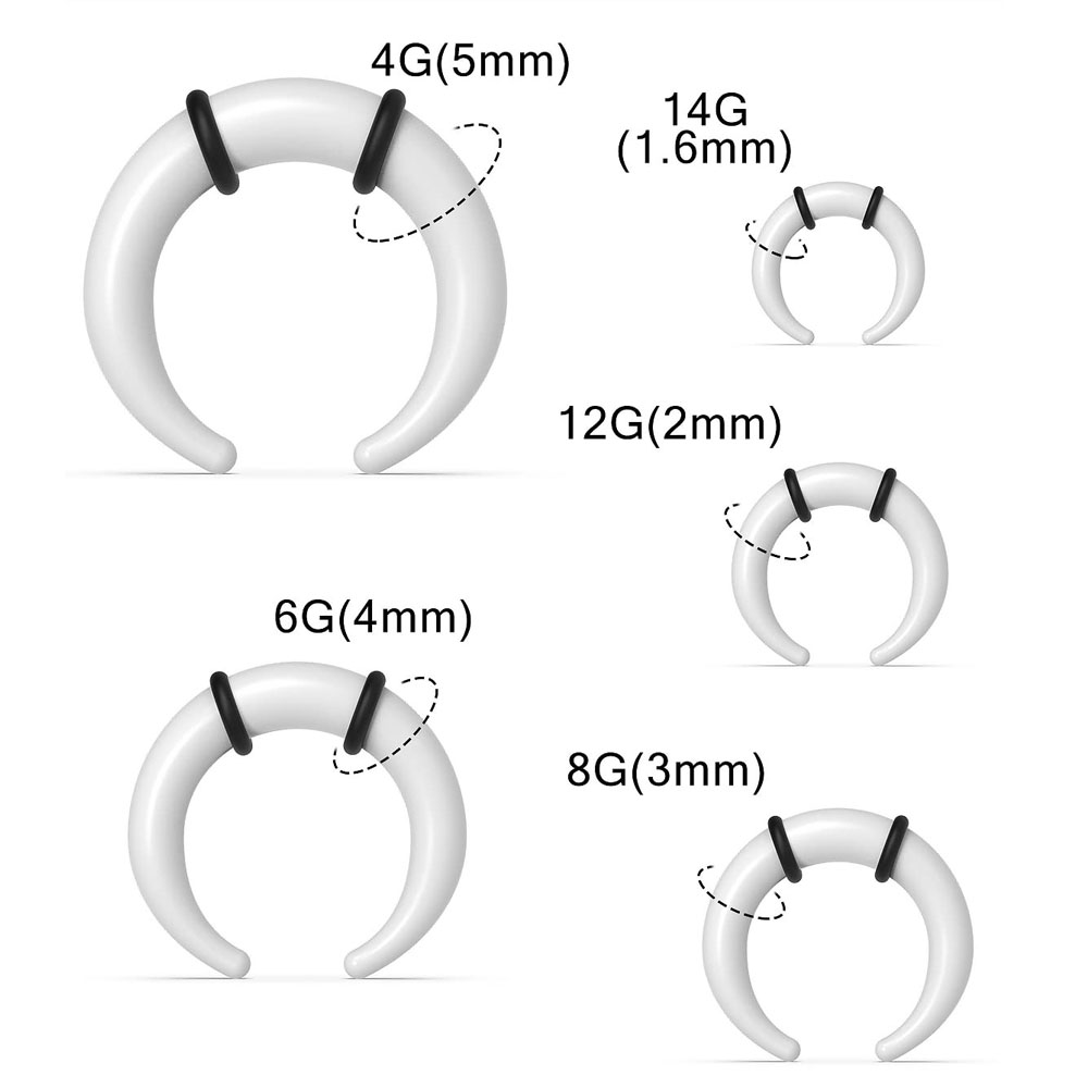 Duże pierścienie przegrody 14G – Body Jewelry Ear Gauges recenzja i cena