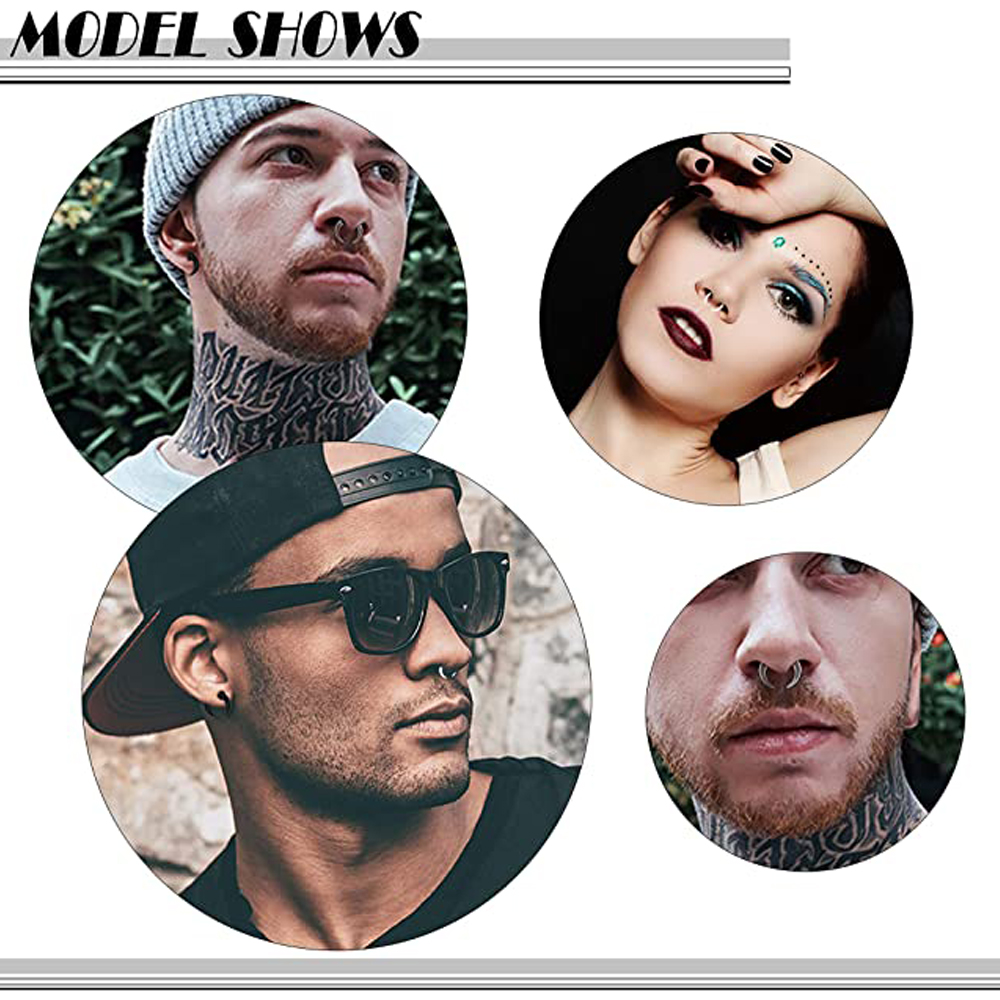 Duże pierścienie przegrody 14G – Body Jewelry Ear Gauges recenzja i cena